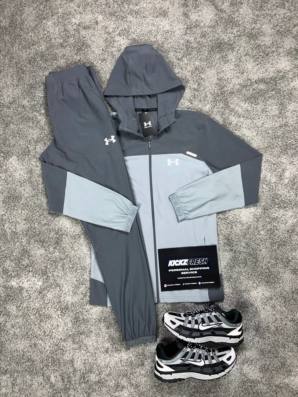 UNDER ARMOUR VANISH WOVEN TRAININGANZUG GRAU