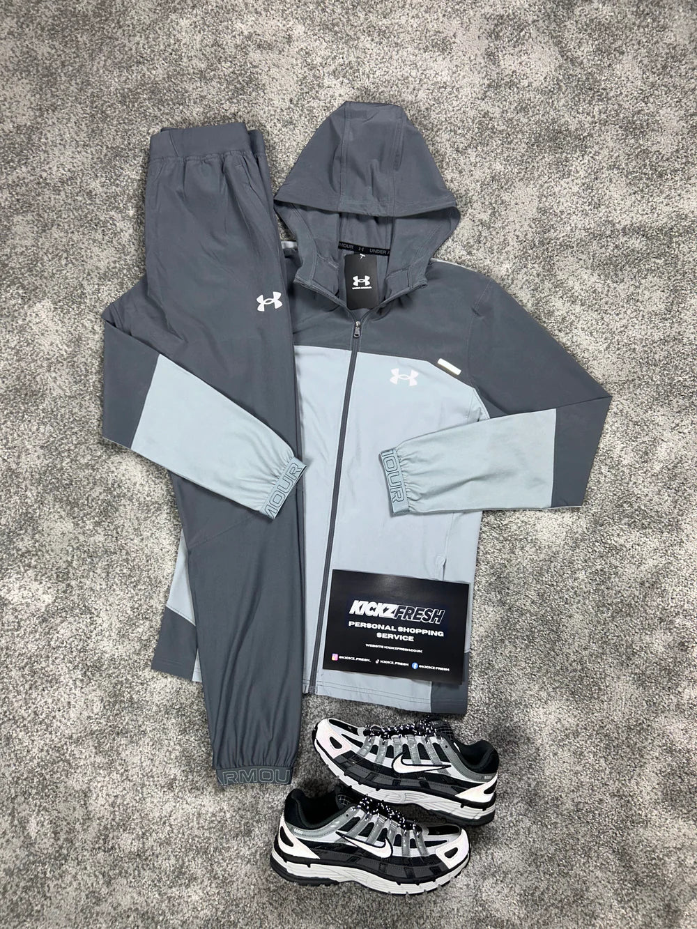 UNDER ARMOUR VANISH WOVEN TRAININGANZUG GRAU