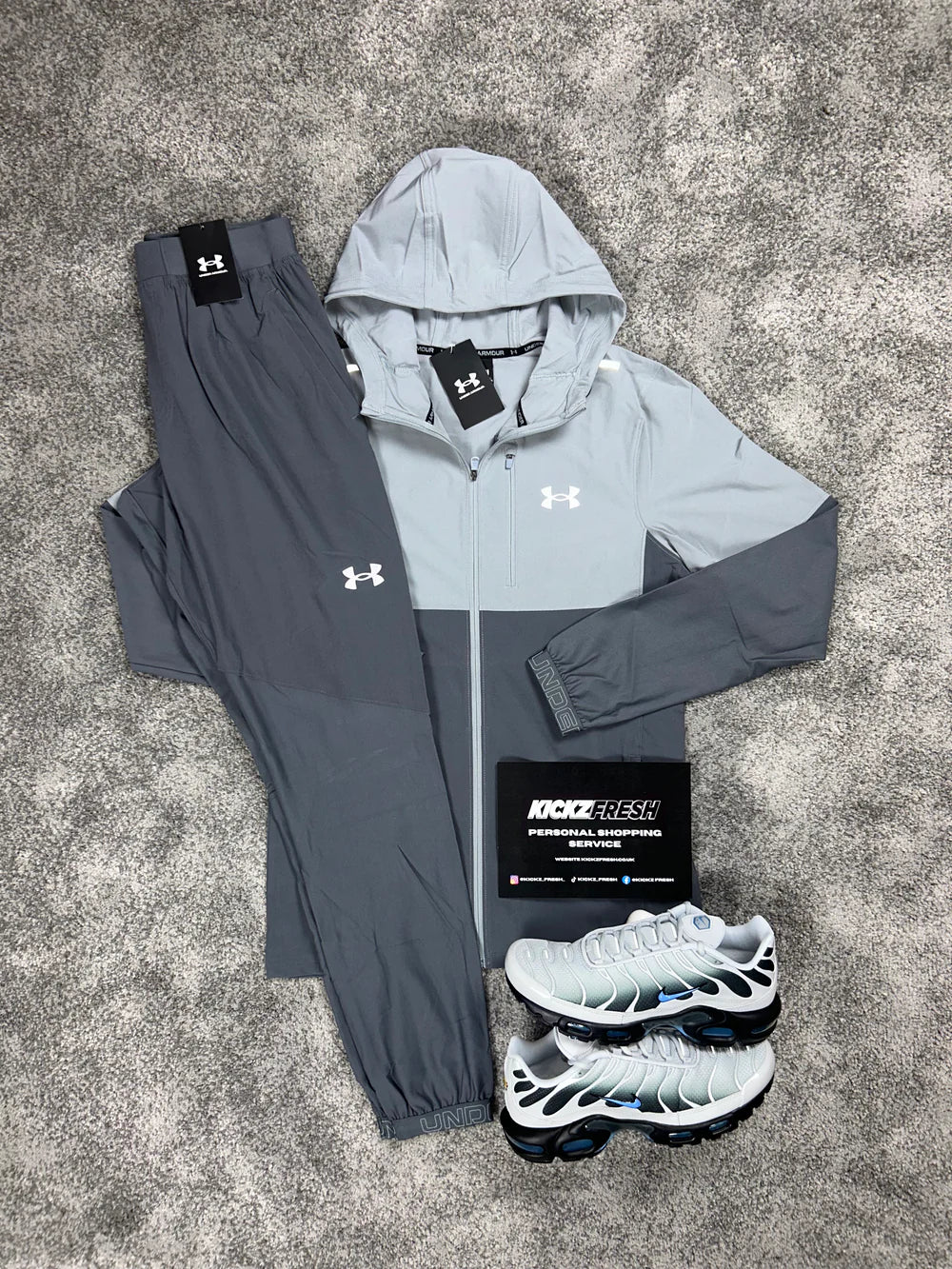 UNDER ARMOUR HYBRID BIKOLOR TRAININGANZUG GRAU
