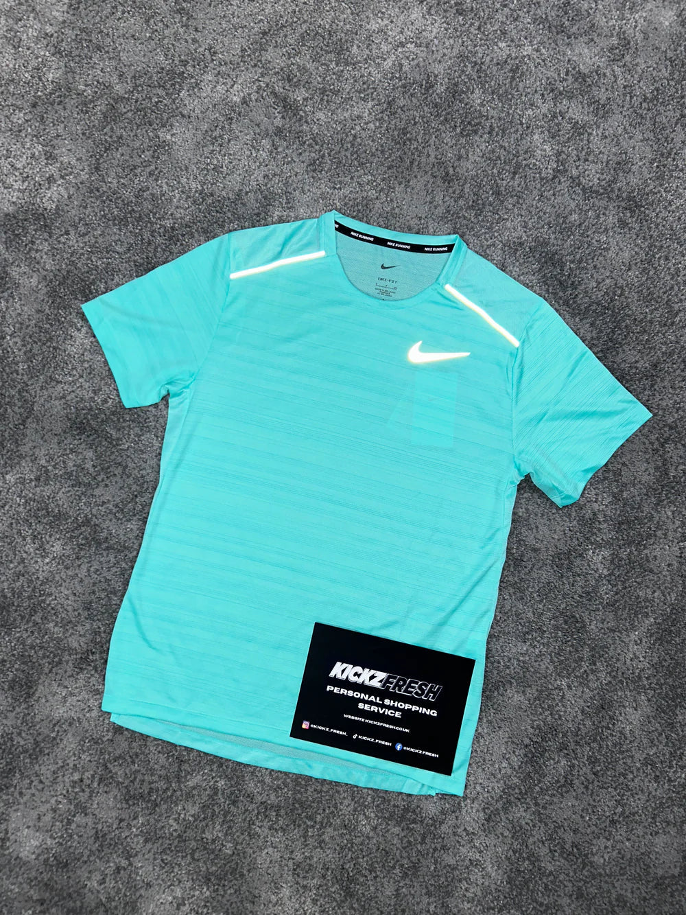 NIKE MILER T-SHIRT „HYPER-TÜRKIS“