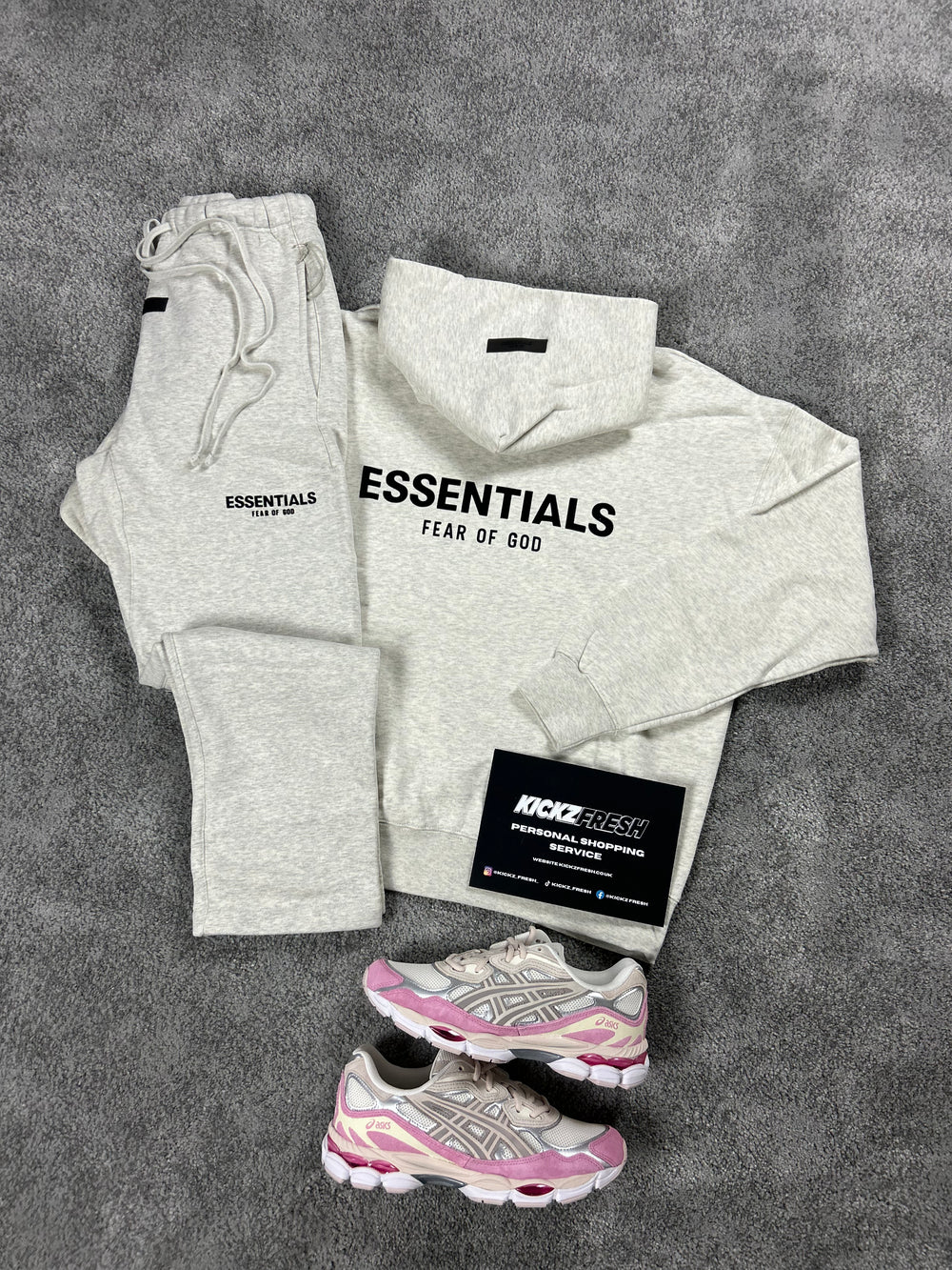 ESSENTIALS FEAR OF GOD TRAININGANZUG OFFENE FÜSSE HELL AVEINE