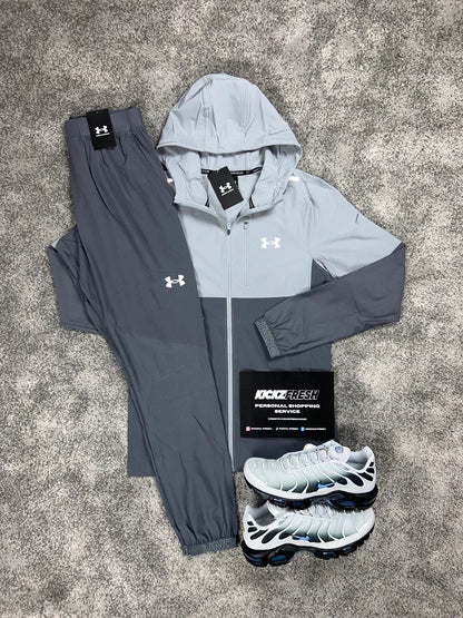 UNDER ARMOUR HYBRID BIKOLOR TRAININGANZUG GRAU