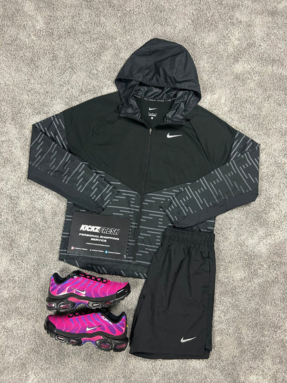 NIKE WINDRUNNER-SET REFLEKTIERENDES SCHWARZ DIVISION FÜR HERREN