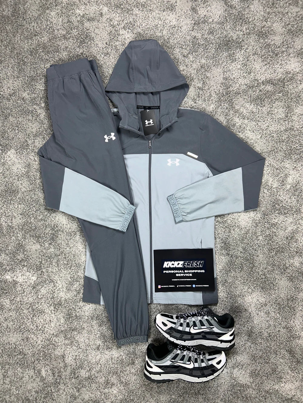UNDER ARMOUR VANISH WOVEN TRAININGANZUG GRAU