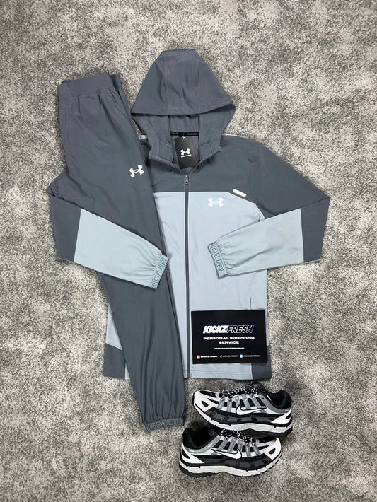 UNDER ARMOUR VANISH WOVEN TRAININGANZUG GRAU