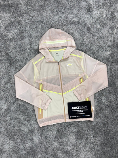 NIKE WILDRUN WINDRUNNER JACKE „BEIGE LIMETTENGRÜN“