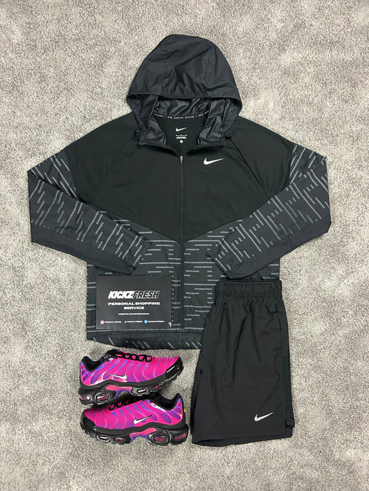NIKE WINDRUNNER-SET REFLEKTIERENDES SCHWARZ DIVISION FÜR HERREN