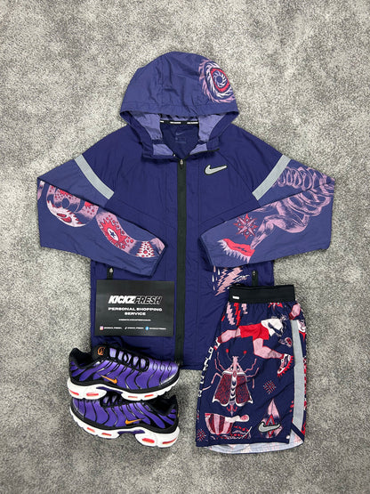 NIKE WINDRUNNER-SET DRACHE VIOLETT FÜR HERREN