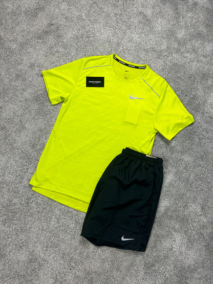 NIKE MILER HERRENSET „NEON-KAKTUS“