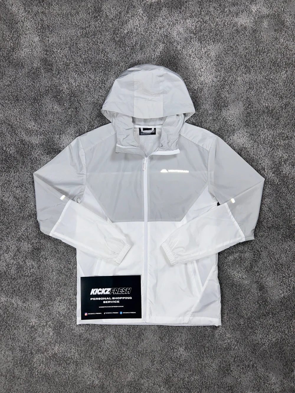 MONTERRAIN WINDRUNNER ASCENT JACKE „GRAU-WEISS“
