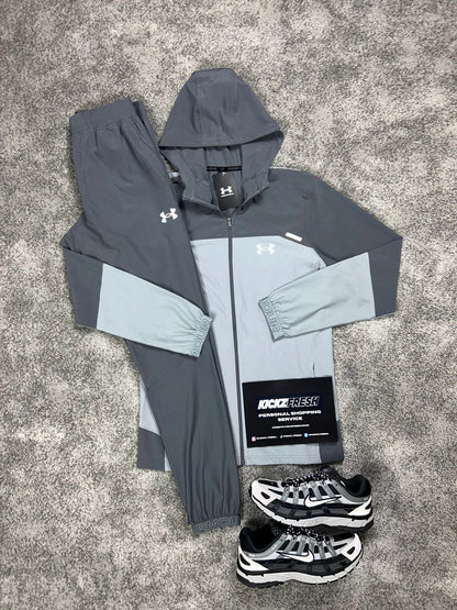 UNDER ARMOUR VANISH WOVEN TRAININGANZUG GRAU