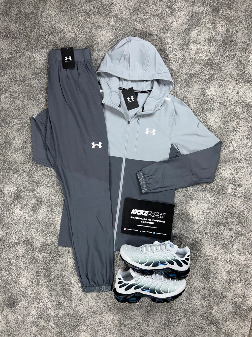 UNDER ARMOUR HYBRID BIKOLOR TRAININGANZUG GRAU