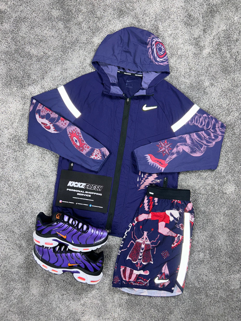 NIKE WINDRUNNER-SET DRACHE VIOLETT FÜR HERREN