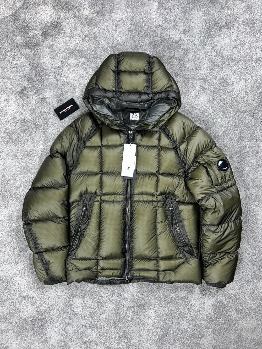 C.P. COMPANY D.D. SHELL JACKE KAKI GRÜN