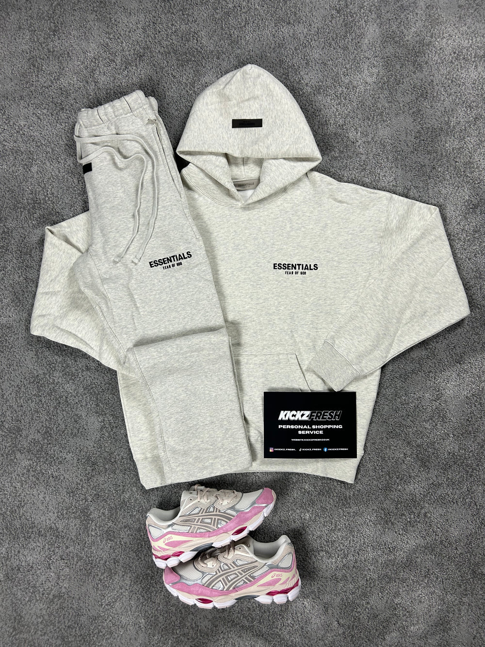 ESSENTIALS FEAR OF GOD TRAININGANZUG OFFENE FÜSSE HELL AVEINE