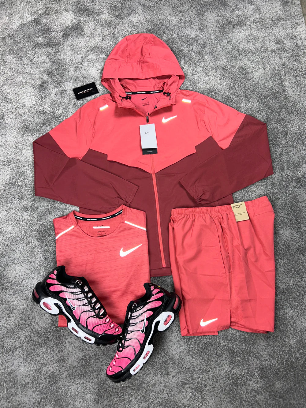 NIKE WINDRUNNER 3-TEILIGES HERRENSET „ADOBE ROT“