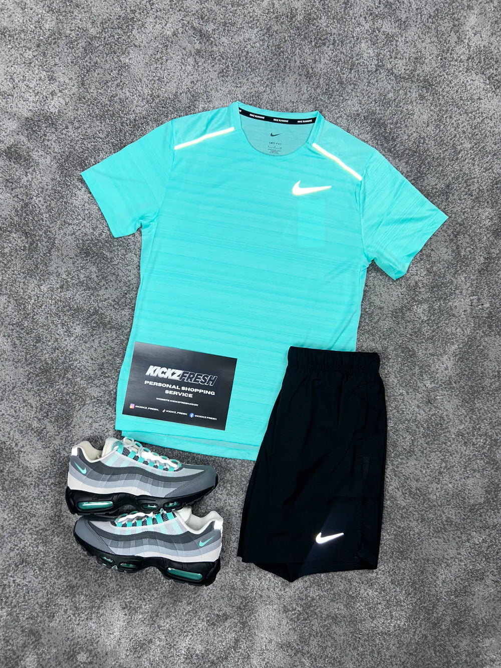 NIKE MILER HERRENSET „HYPER TÜRKIS“