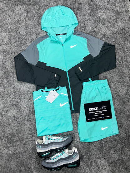 NIKE WINDRUNNER 3-TEILIGES HERRENSET „HYPER TÜRKIS“