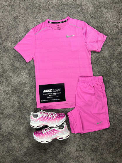 NIKE MILER HERRENSET „HYPER ROSA“