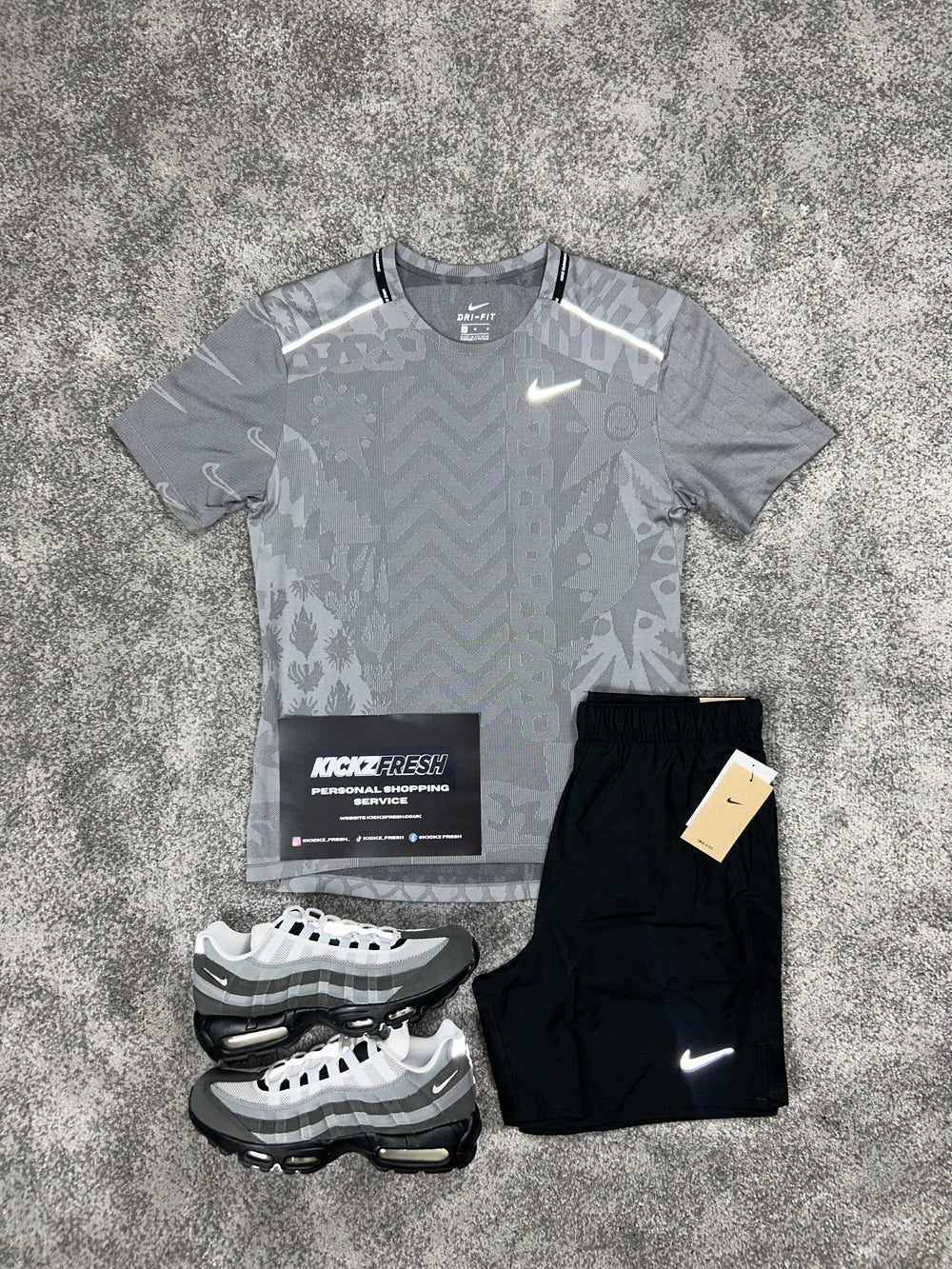 NIKE MILER TOKIO HERRENSET „GRAU“