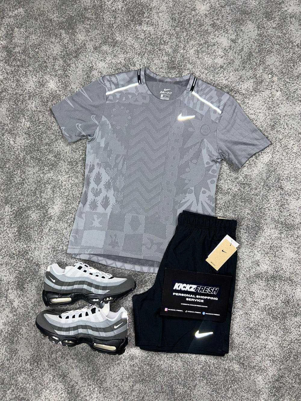 NIKE MILER TOKIO HERRENSET „GRAU“