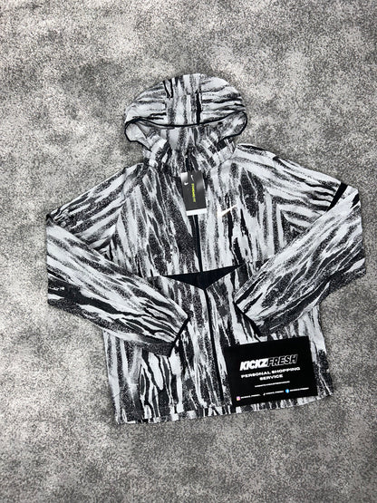 NIKE WINDRUNNER JACKE „SCHWARZ-WEISS GESTREIFT“