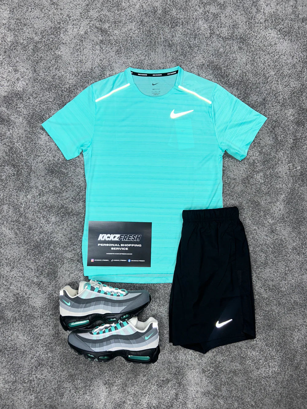 NIKE MILER HERRENSET „HYPER TÜRKIS“