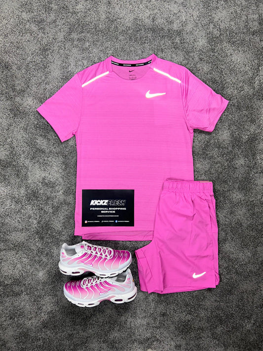 NIKE MILER HERRENSET „HYPER ROSA“