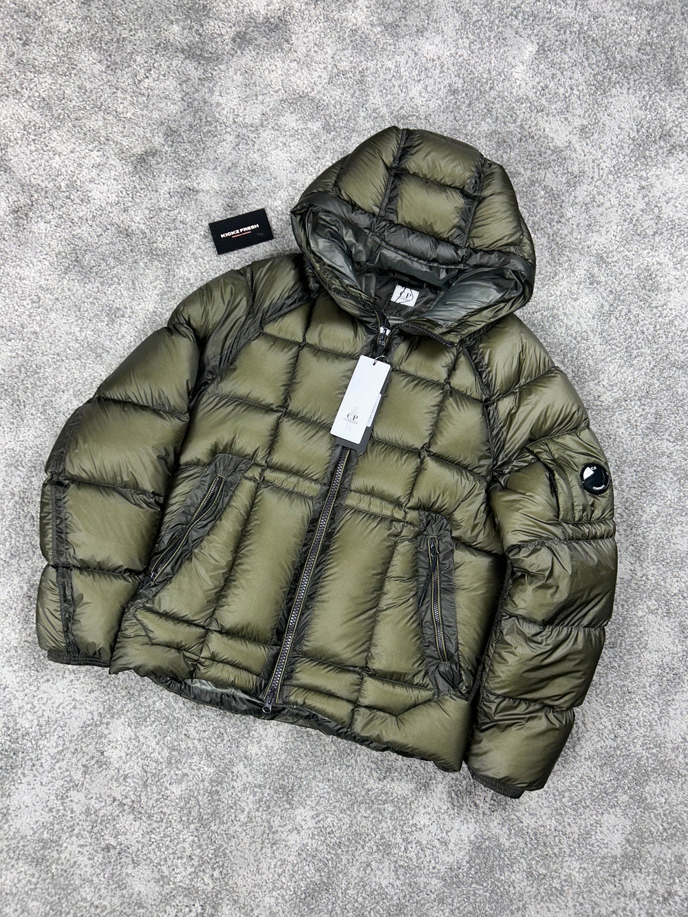 C.P. COMPANY D.D. SHELL JACKE KAKI GRÜN